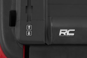 Ram 1500 TRX Powered Retractable Bed Cover - Rough Country - Matte Black - '21-'24